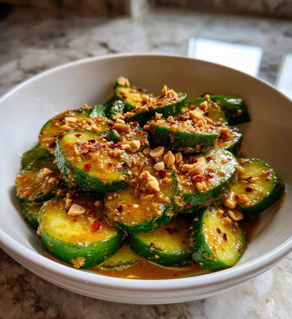 Irresistible Crunchy Cucumbers in Spicy Peanut Sauce Recipe Delight 3 crunchy cucumbers in spicy peanut sauce recipe delight - detail 1