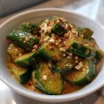 crunchy cucumbers in spicy peanut sauce recipe delight