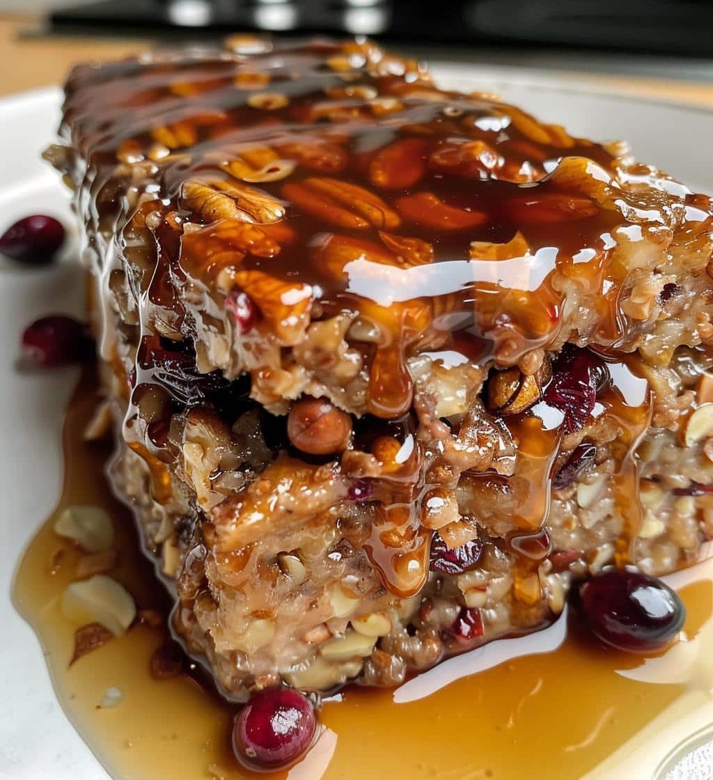 Delightful Vegan Christmas Nut Roast with 5 Secret Ingredients 3 delightful vegan christmas nut roast with maple cranberry glaze - detail 1