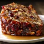 delightful vegan christmas nut roast with maple cranberry glaze
