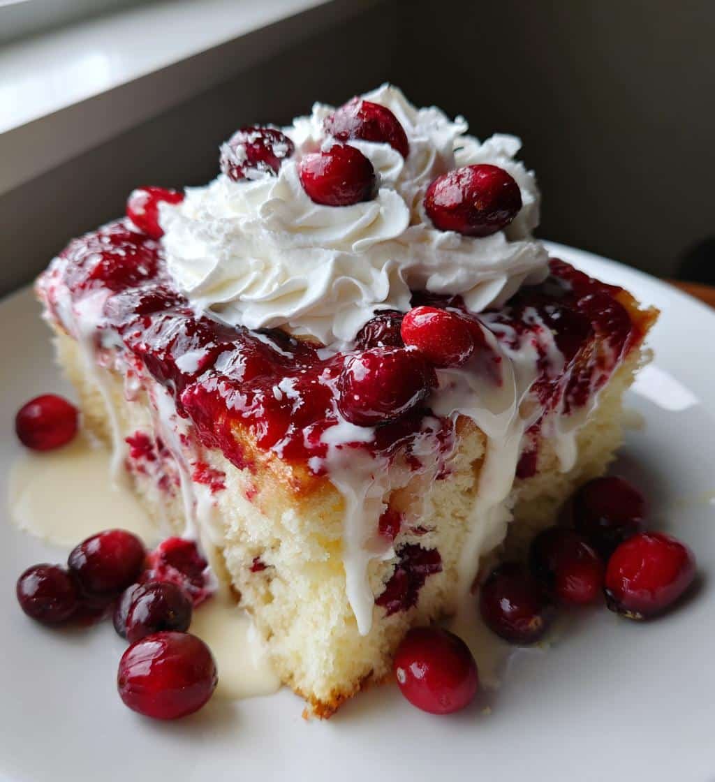 Irresistible Festive Christmas Cranberry Poke Cake in 3 Steps 3 festive christmas cranberry poke cake recipe tips - detail 1