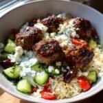 greek meatball bowl