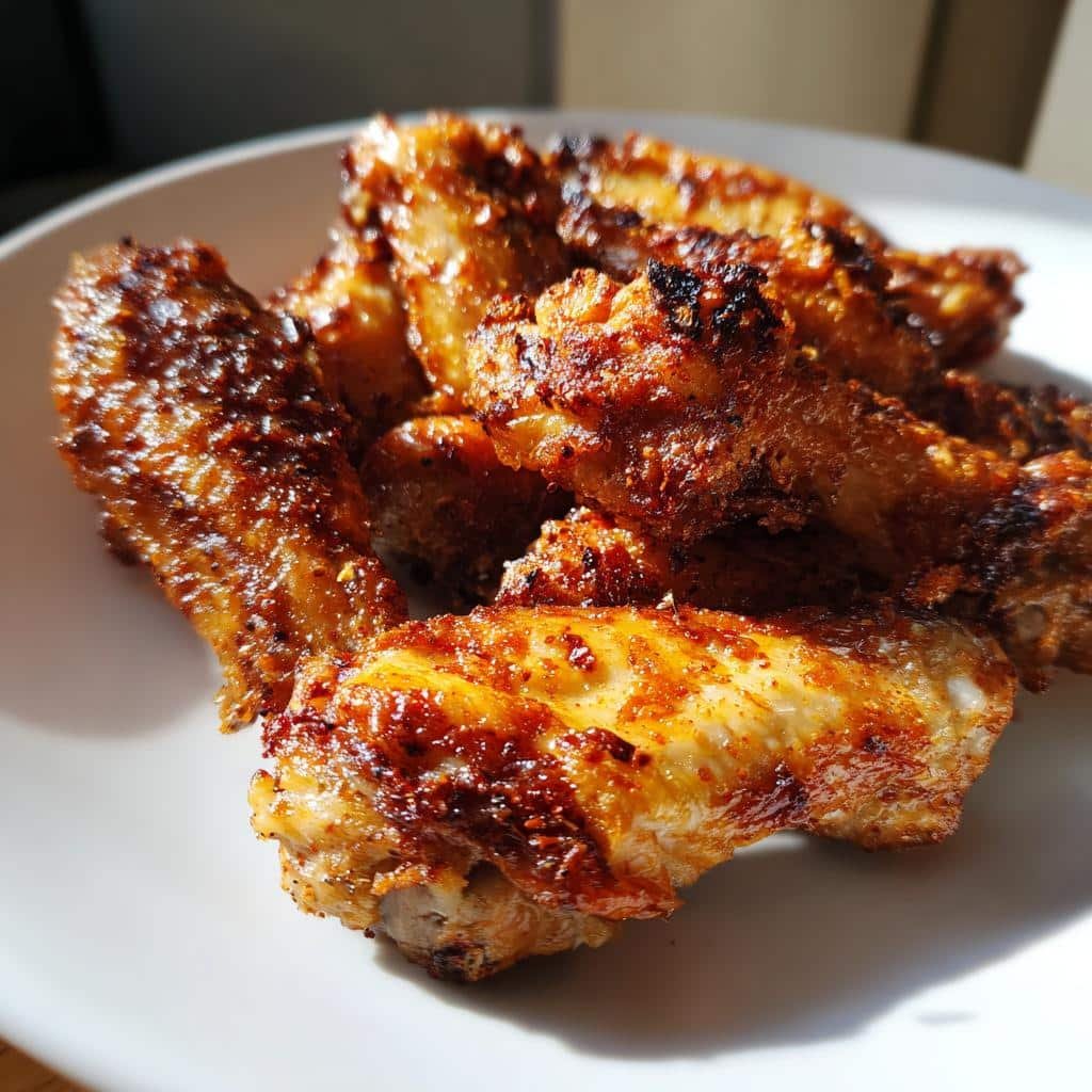 healthy chicken wings in air fryer recipe - detail 1