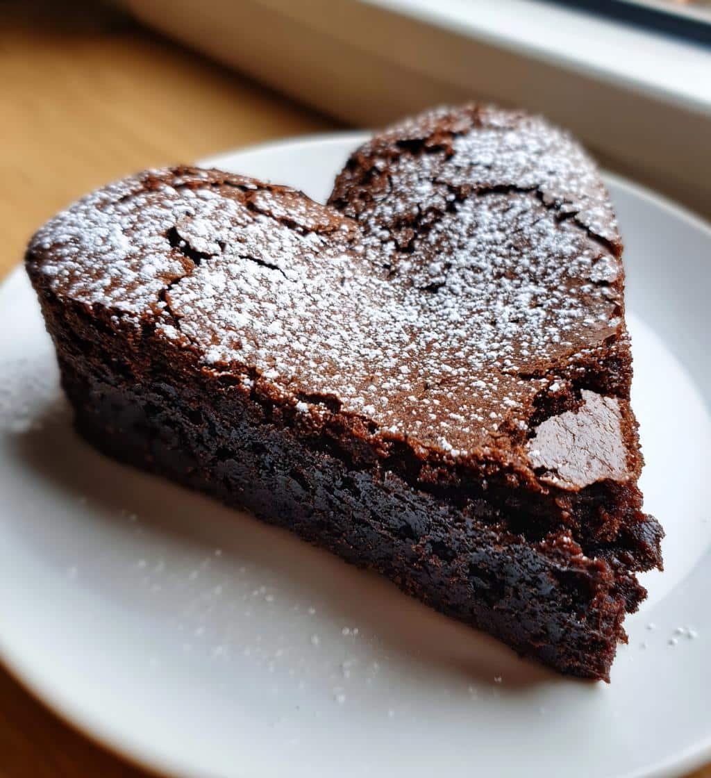 heart shaped brownies - detail 1