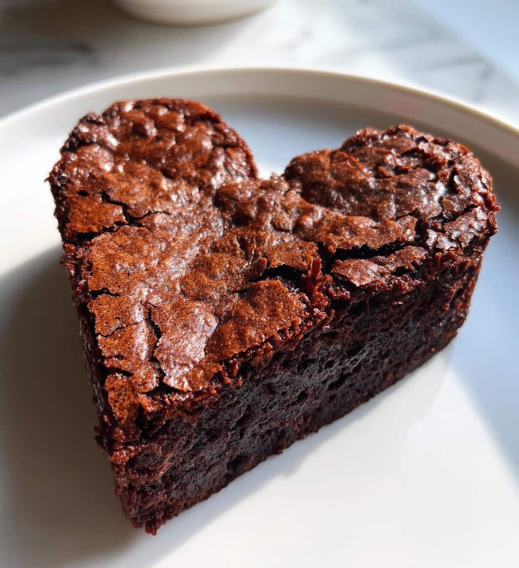 heart shaped brownies - detail 1