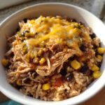 high protein chicken enchilada bowls