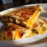 high protein chicken ranch quesadilla