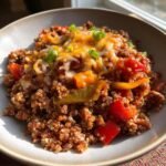 high protein ground beef power bowls