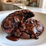 indulgent gooey chocolate ganache cookies
