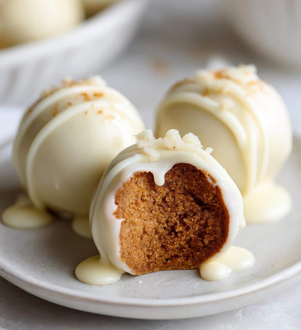 Irresistible Gingerbread Truffles: 3-Step No-Bake White Chocolate Bliss 3 irresistible gingerbread truffles no bake white chocolate - detail 1