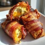 jalapeno popper eggrolls bacon wrapped bites