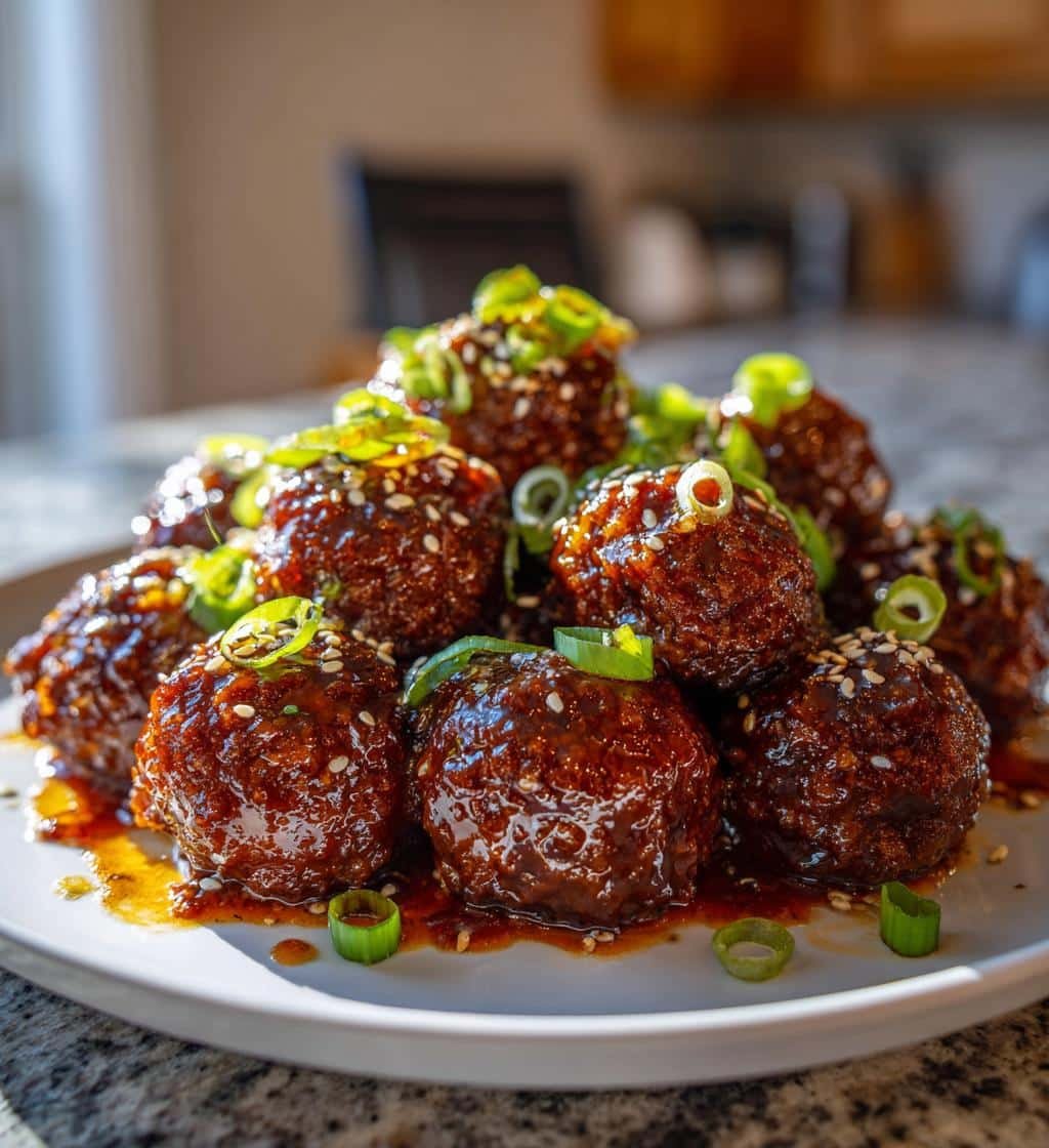 Incredible 40-Minute Korean BBQ Meatballs You'll Love 3 korean bbq meatballs - detail 1