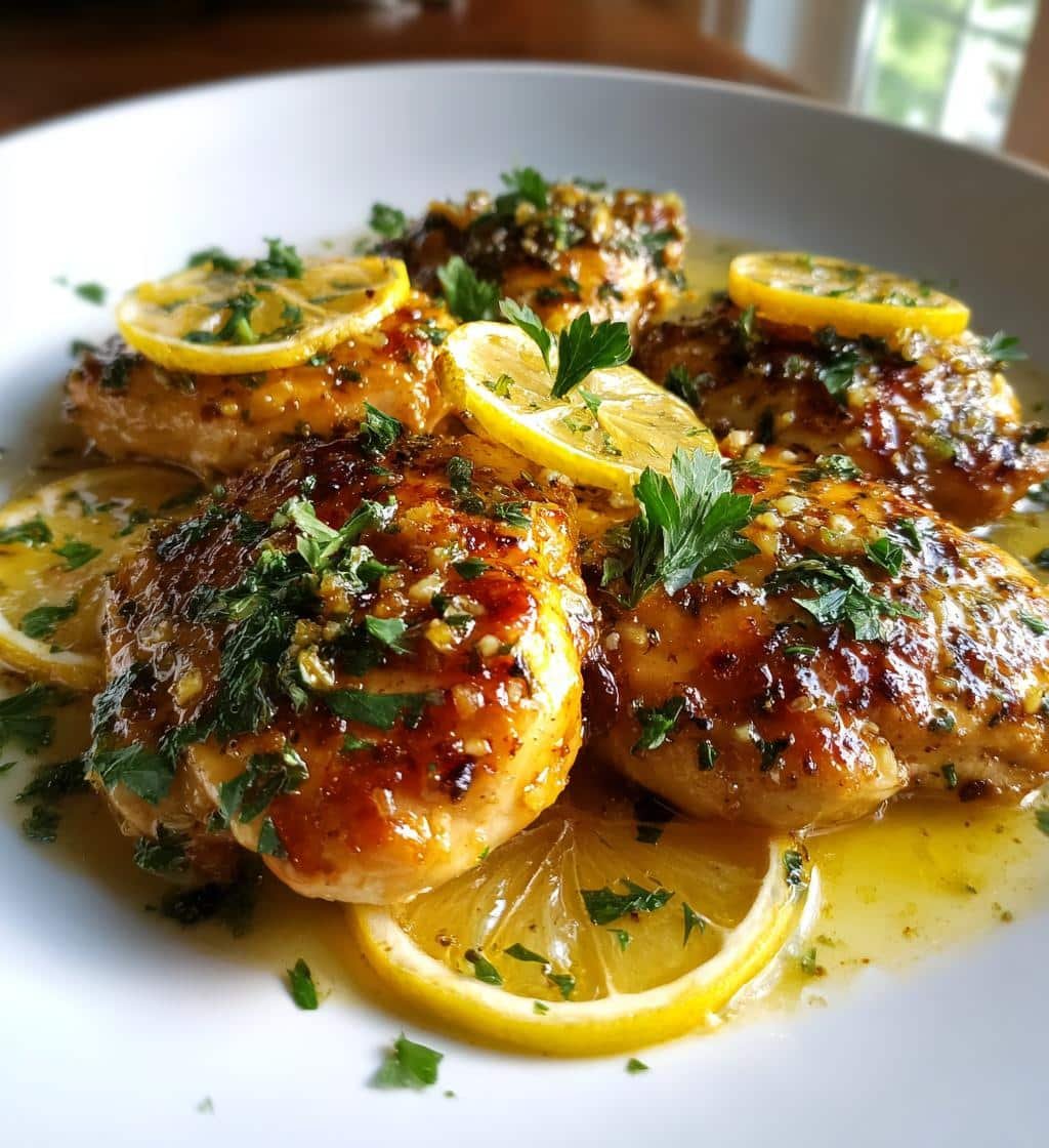 lemon garlic chicken - detail 1