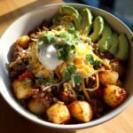 loaded potato taco bowls