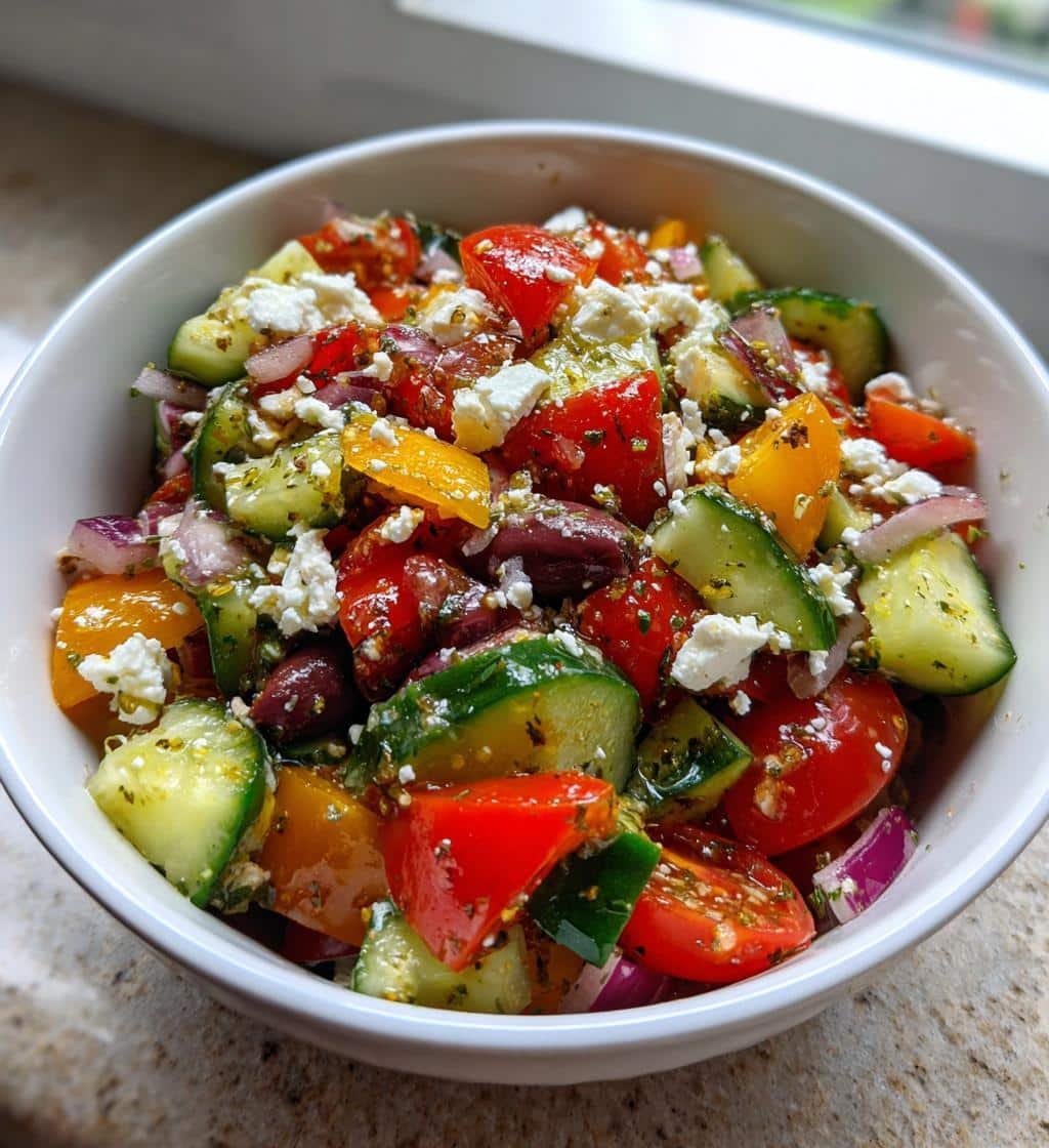 mediterranean chopped salad - detail 1