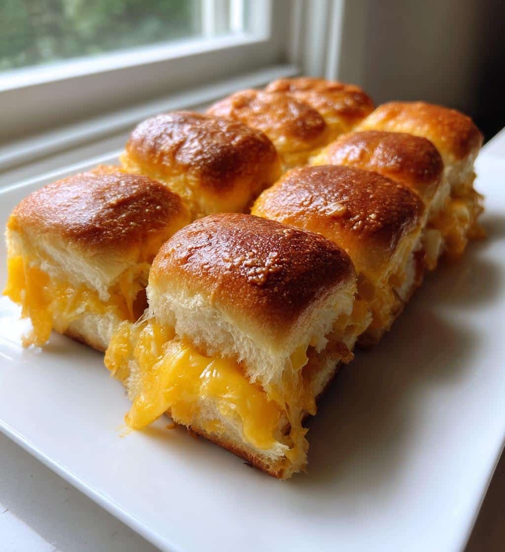 "12 Mini Grilled Cheese Hawaiian Rolls That Disappear Instantly" 3 mini grilled cheese hawaiian rolls - detail 1