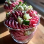 pink pasta salad cups