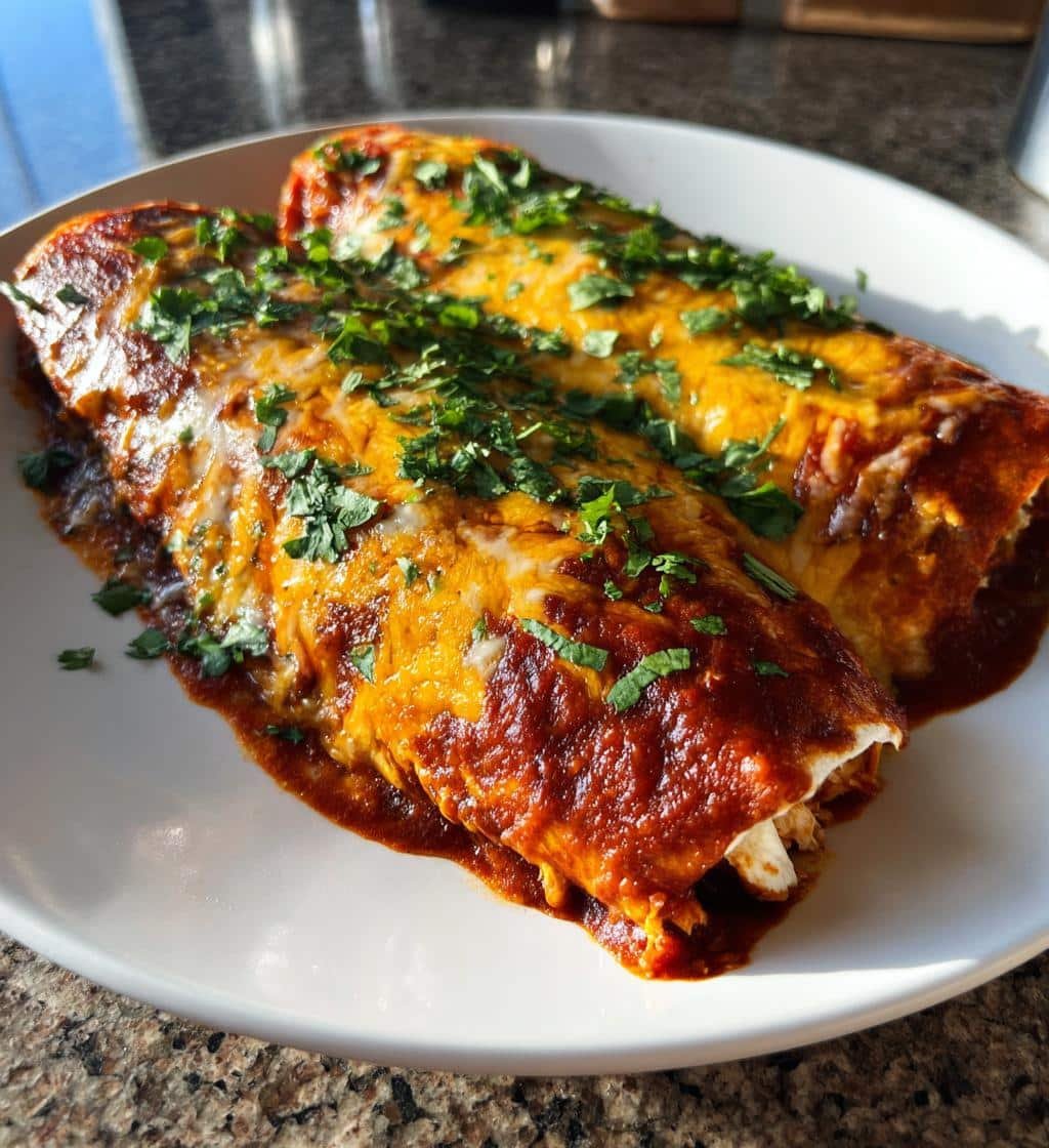 protein cottage cheese chicken enchiladas low carb - detail 1