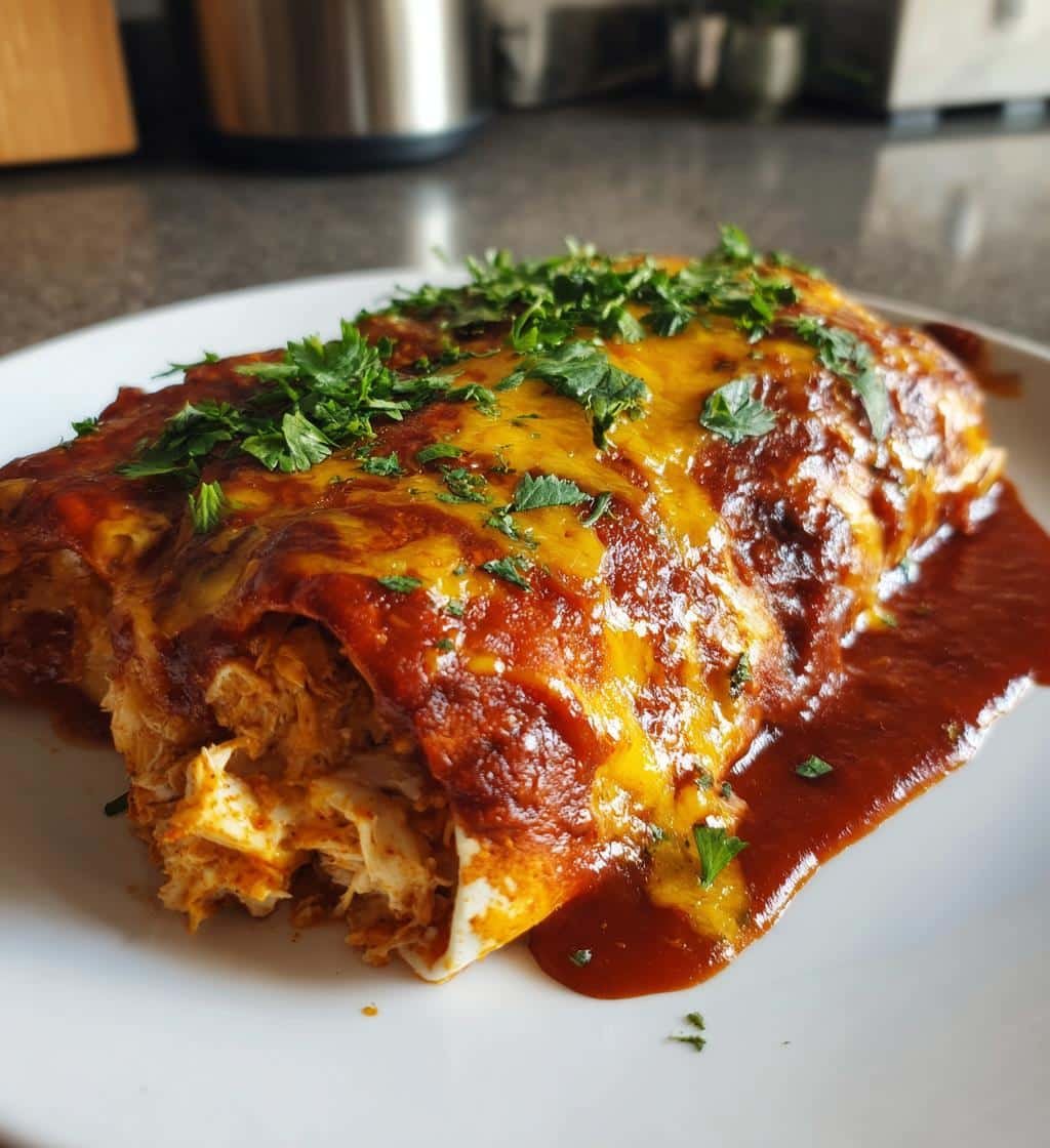 protein cottage cheese chicken enchiladas low carb - detail 1