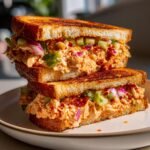 savor the flavor chicken salad sandwich with chili crisp