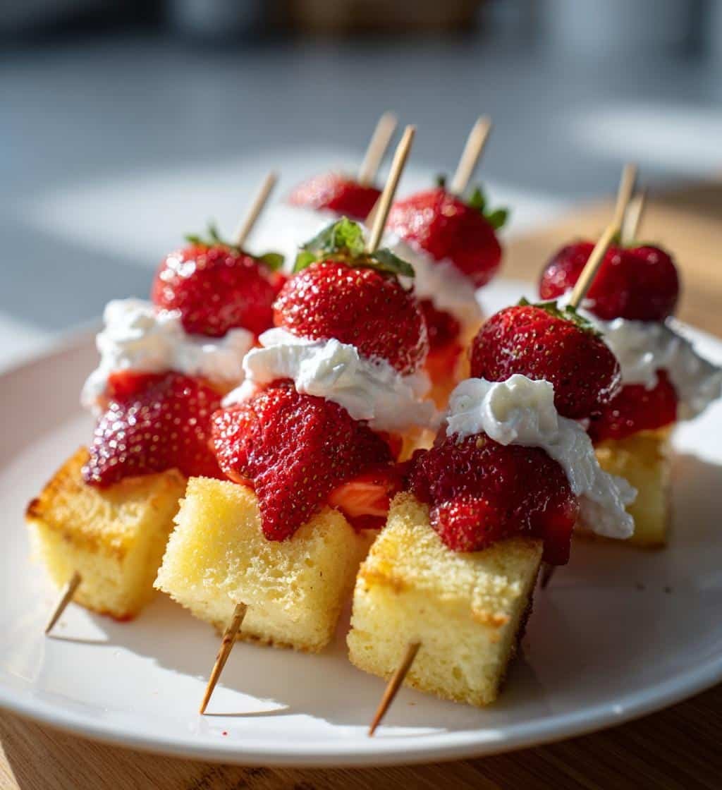 strawberry shortcake kabobs - detail 1