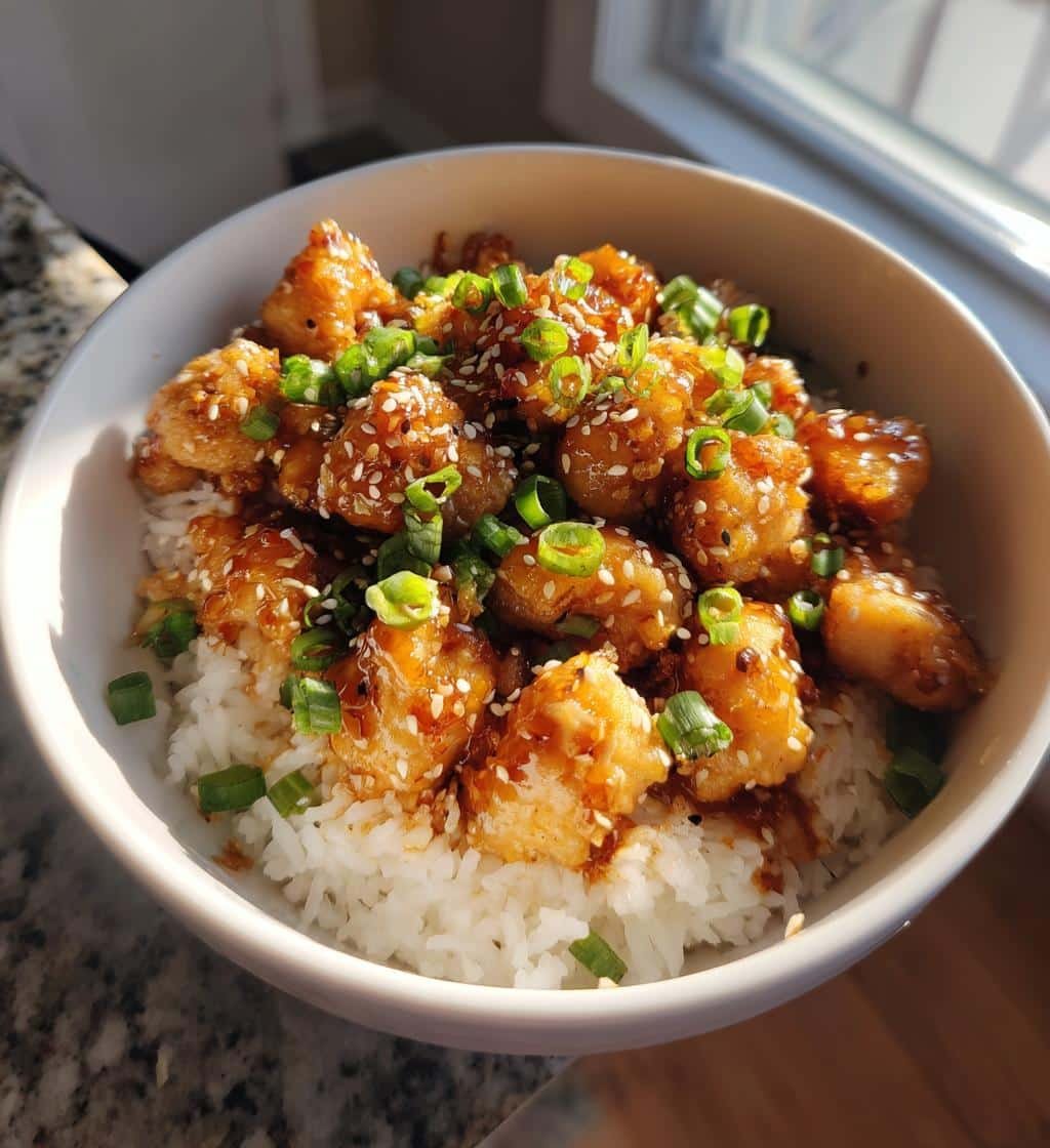 sweet chili chicken rice bowls - detail 1