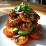 tangy honey lime chicken stack