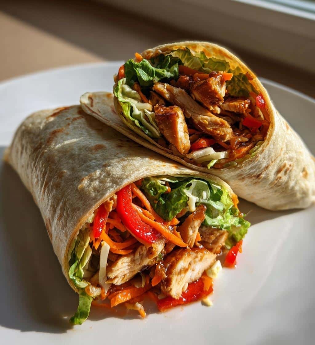 teriyaki chicken wrap - detail 1