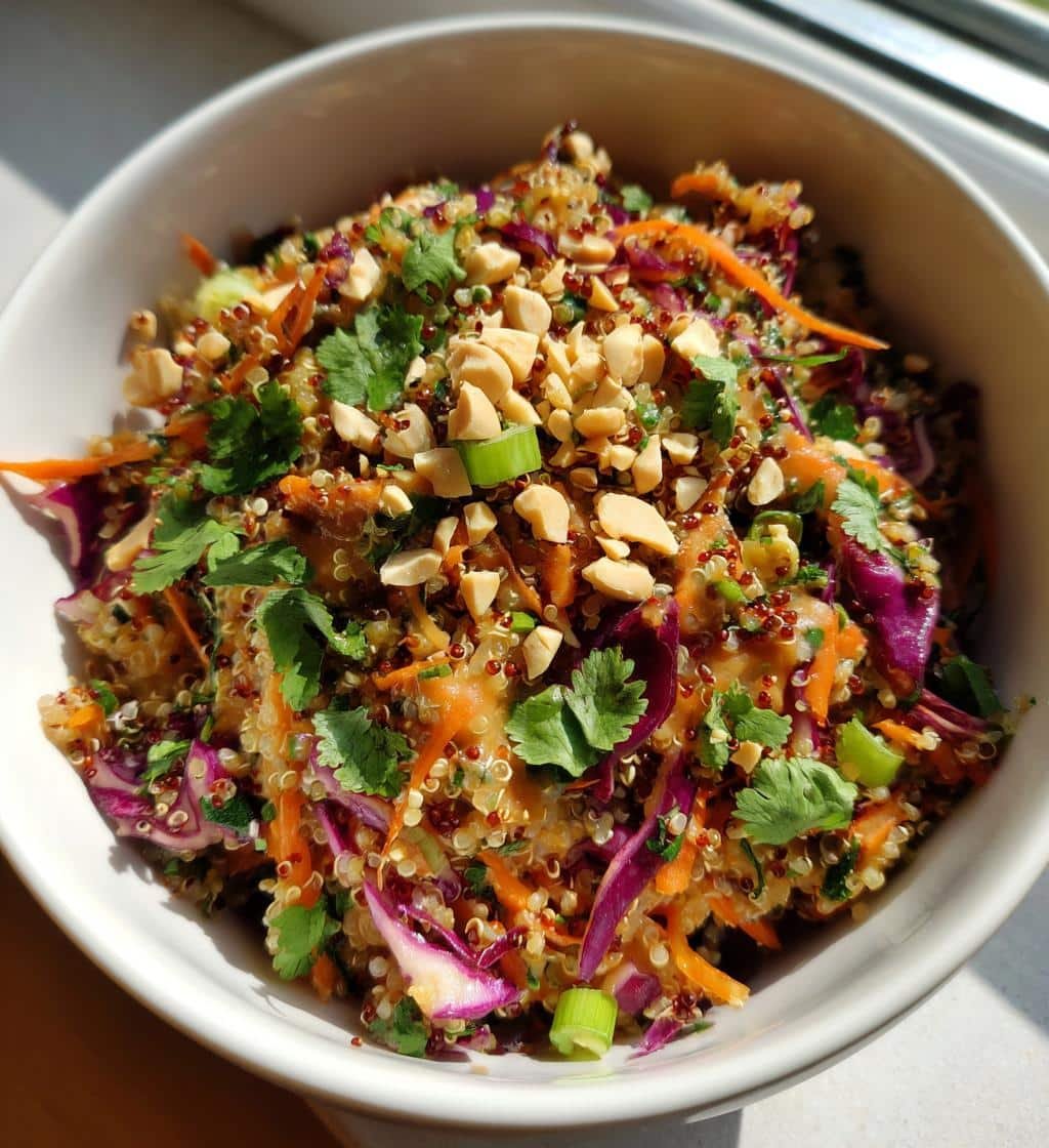 thai quinoa crunch salad - detail 1