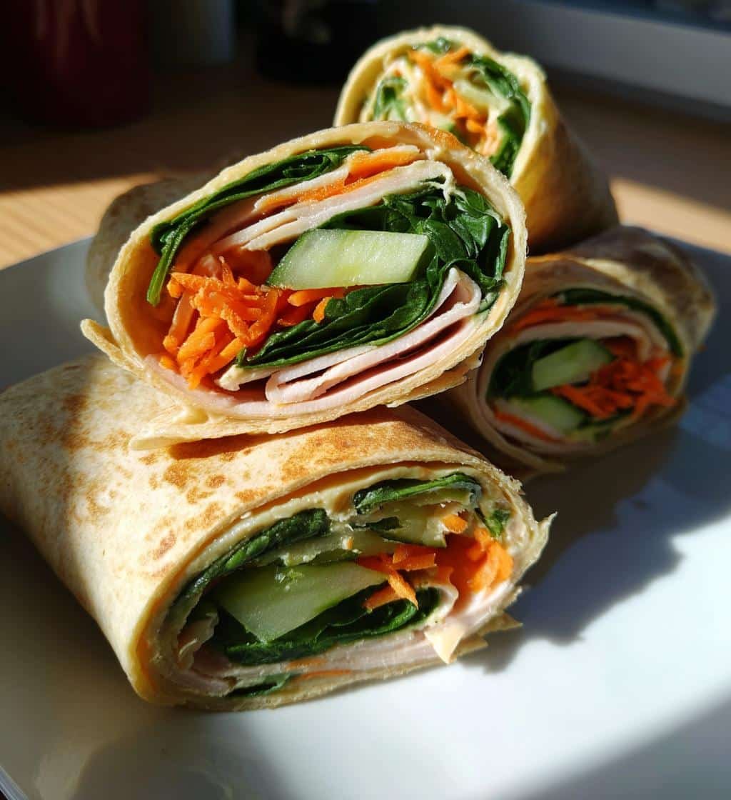 turkey hummus roll ups - detail 1