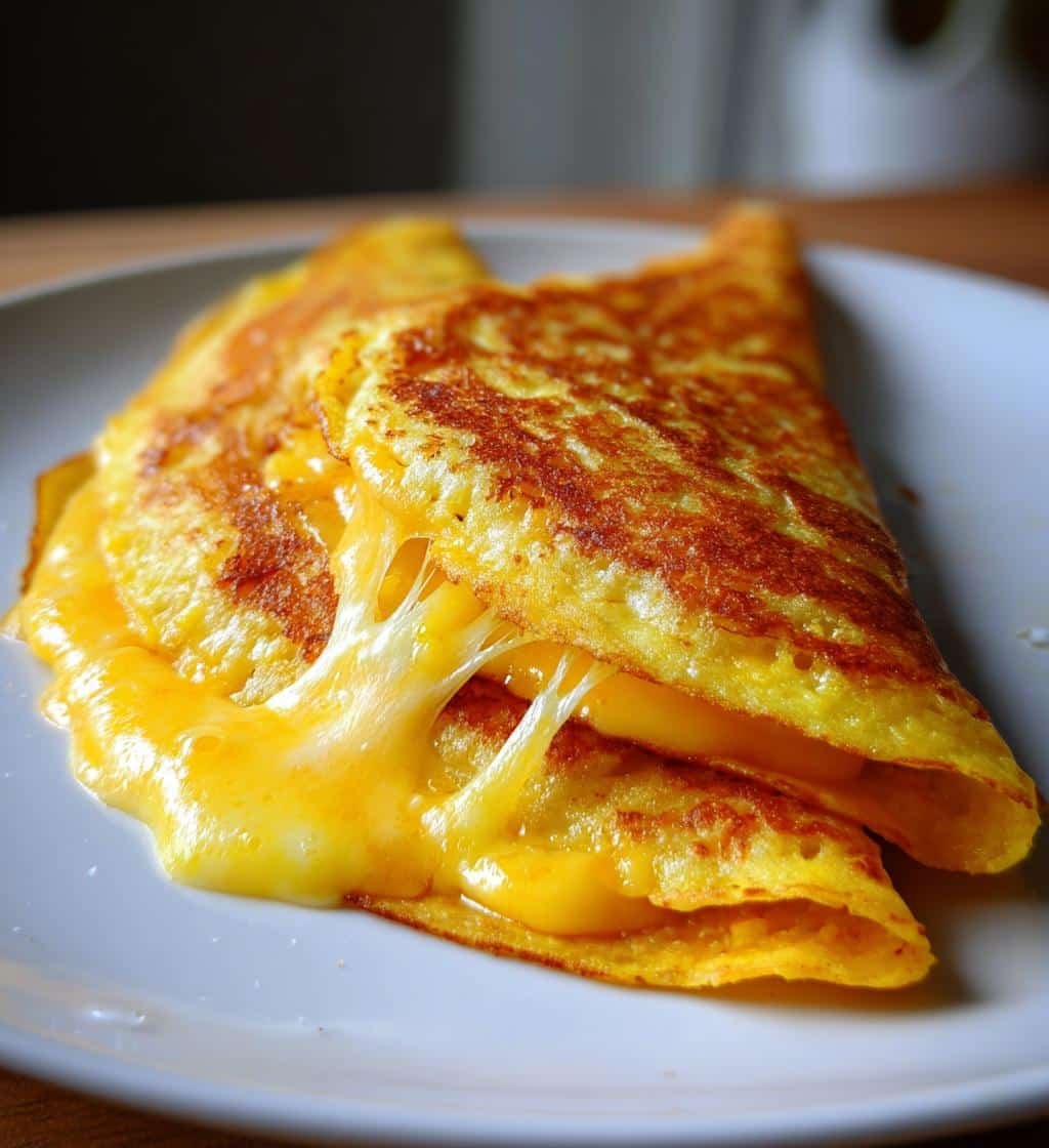venezuelan sweet corn cachapas with melty cheese - detail 1