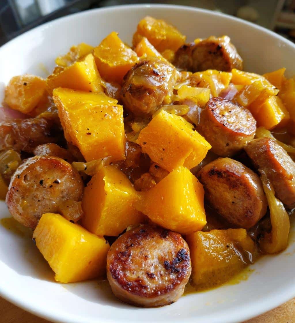 how to cook ginataang kalabasa na may longanisa - detail 1