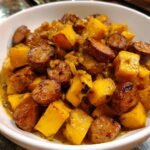 how to cook ginataang kalabasa na may longanisa