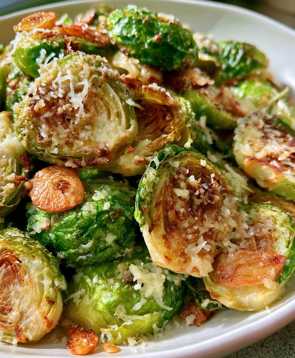 Air Fryer Garlic Parmesan Brussels Sprouts: 5 Reasons to Love 3 Air Fryer Garlic Parmesan Brussels Sprouts - detail 1