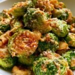 Air Fryer Garlic Parmesan Brussels Sprouts