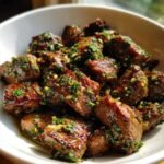 Air Fryer Steak Bites with Garlic Butter